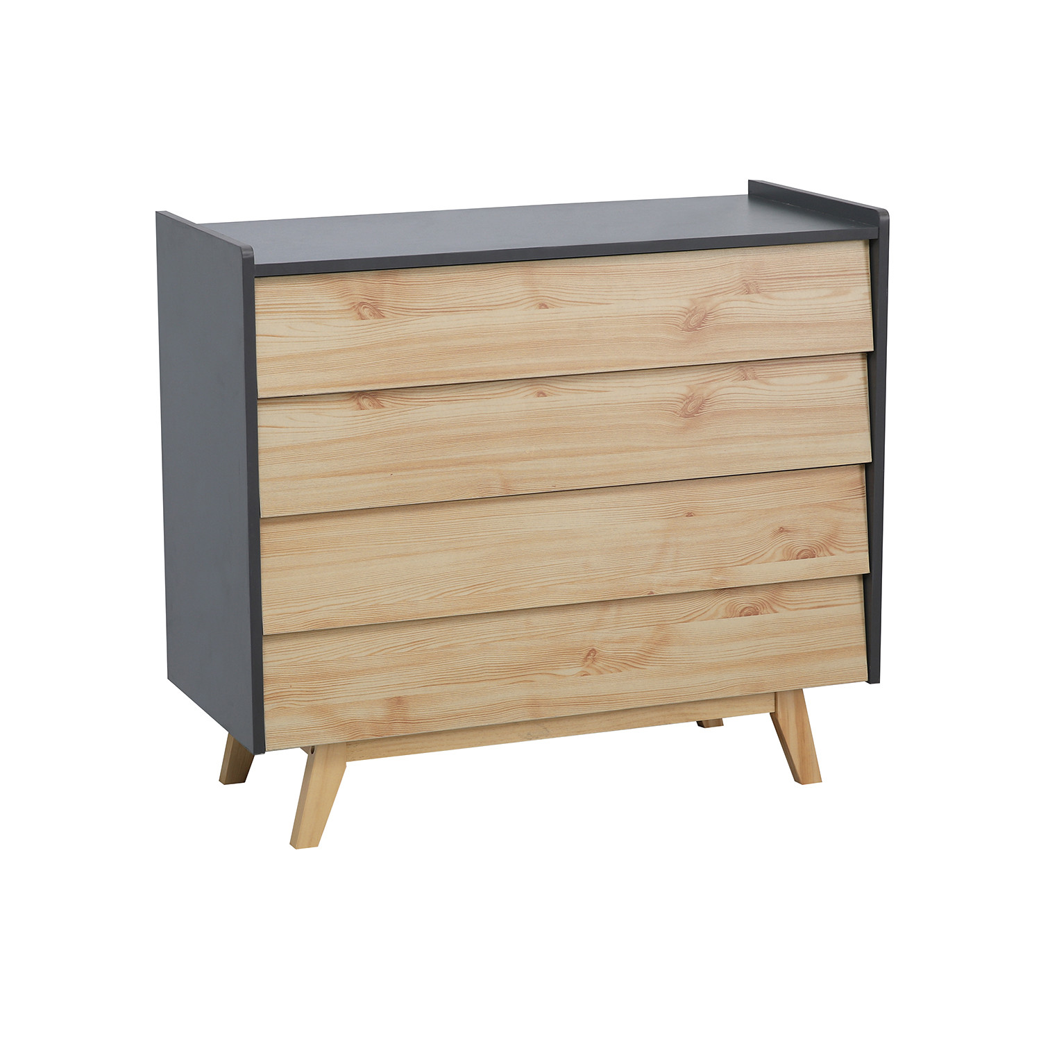 Cómoda de Dormitorio Nature 90x40x80cm Thinia Home Cómodas y Cajoneras 1